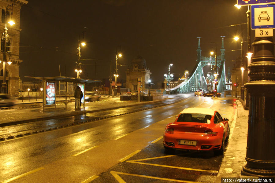Ночные улицы Будапешта. Мост Свободы Будапешт, Венгрия