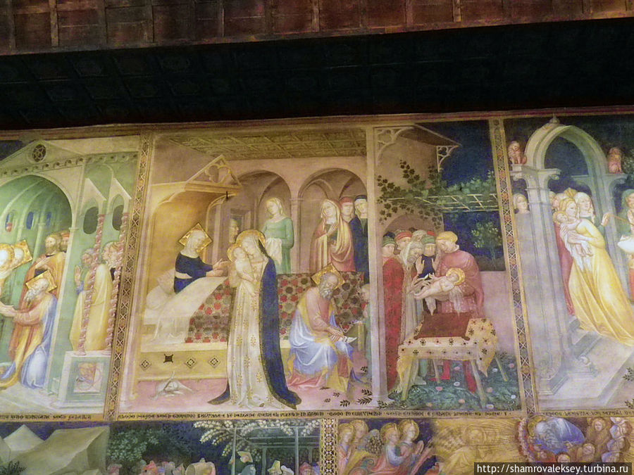 Урбино. Фрески часовни святого Иоанна Крестителя