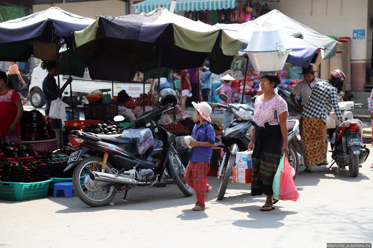 Рынок города Мандалай, Мьянма