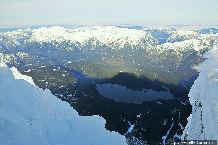 Вид на озеро Айбзее с выс Вид на озеро Айбзее с выс