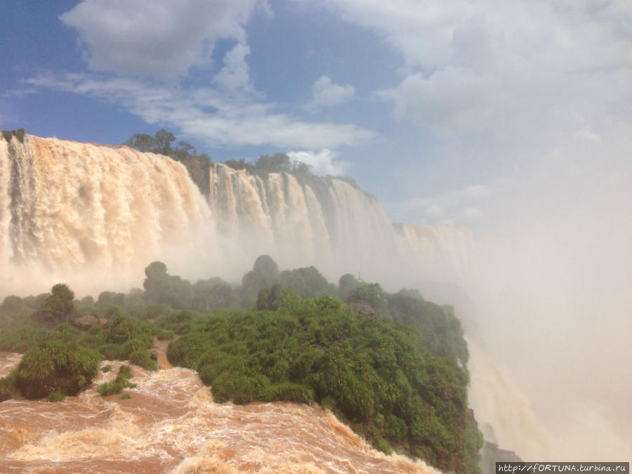 Зона посещения заповедника у водопадов Игуасу национальный парк (Бразилия), Бразилия