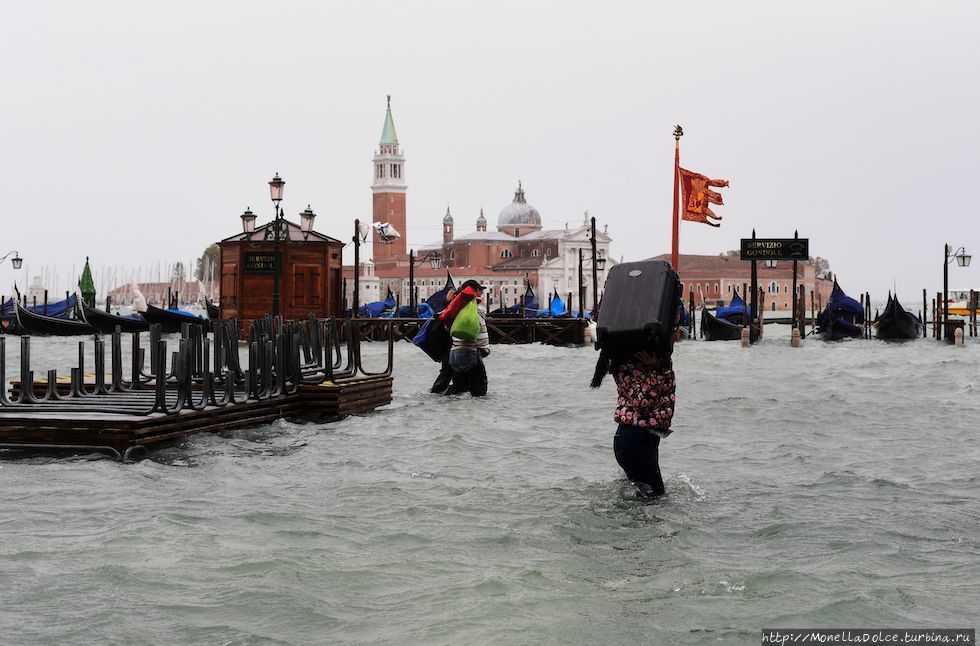 Acqua alta в Венеции в районе San Marco (29 октября) Венеция, Италия
