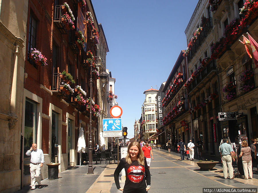 Главной улицей Леона с самых древних времён является улица Анча. Она полностью пешеходная, по ней проходят парады и праздничные шествия в городе. Леон, Испания