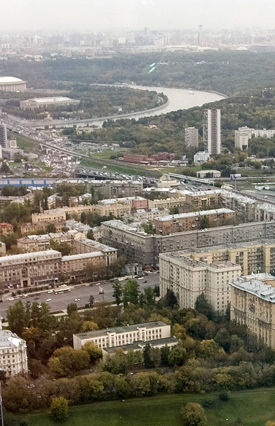 Лужники и Воробьевы горы. Москва, Россия