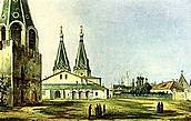 Алексеевский монастырь. Картина Карла Рабуса, 1838.