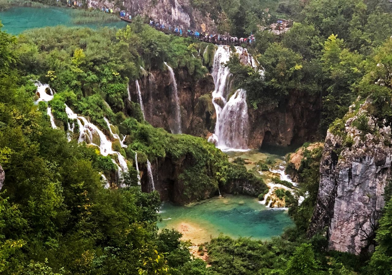 Велики слап (большой водопад) Национальный парк Плитвицкие озёра, Хорватия