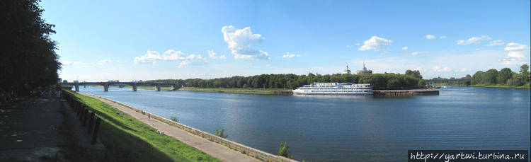 Панорама реки Волга в нап
