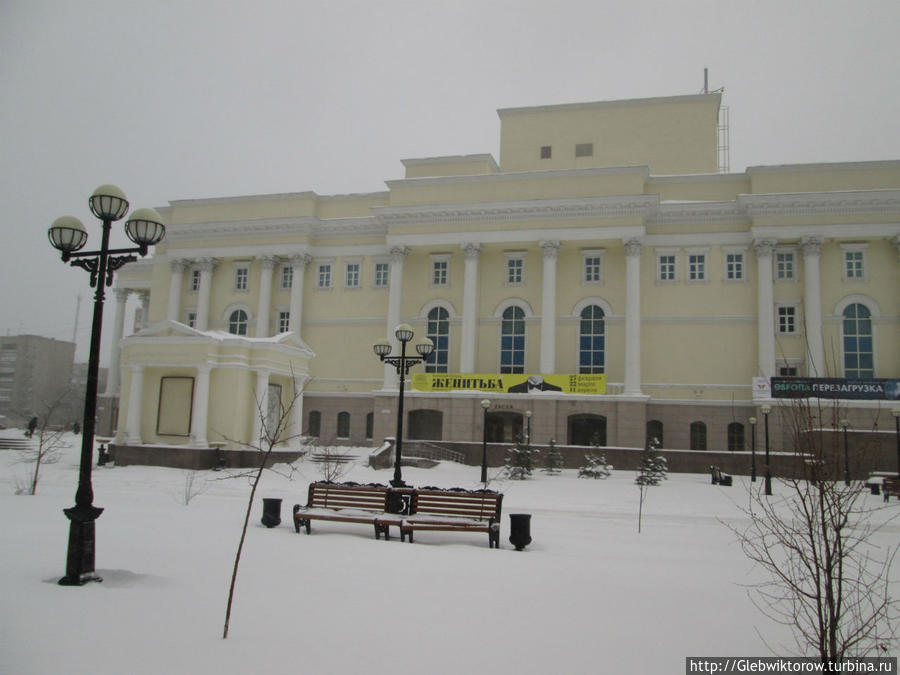 Прогулка по Тюмени в апрельский снегопад Тюмень, Россия