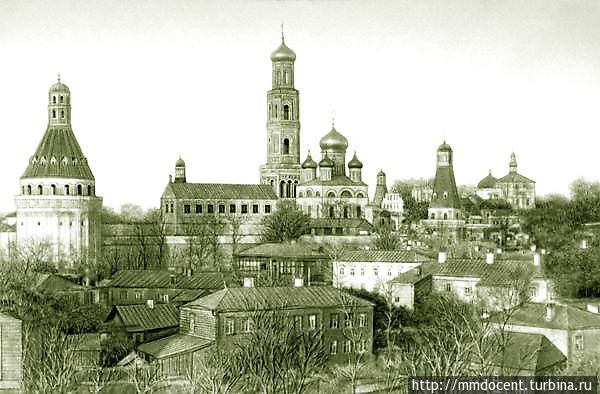 Так монастырь выглядел когда-то Москва, Россия