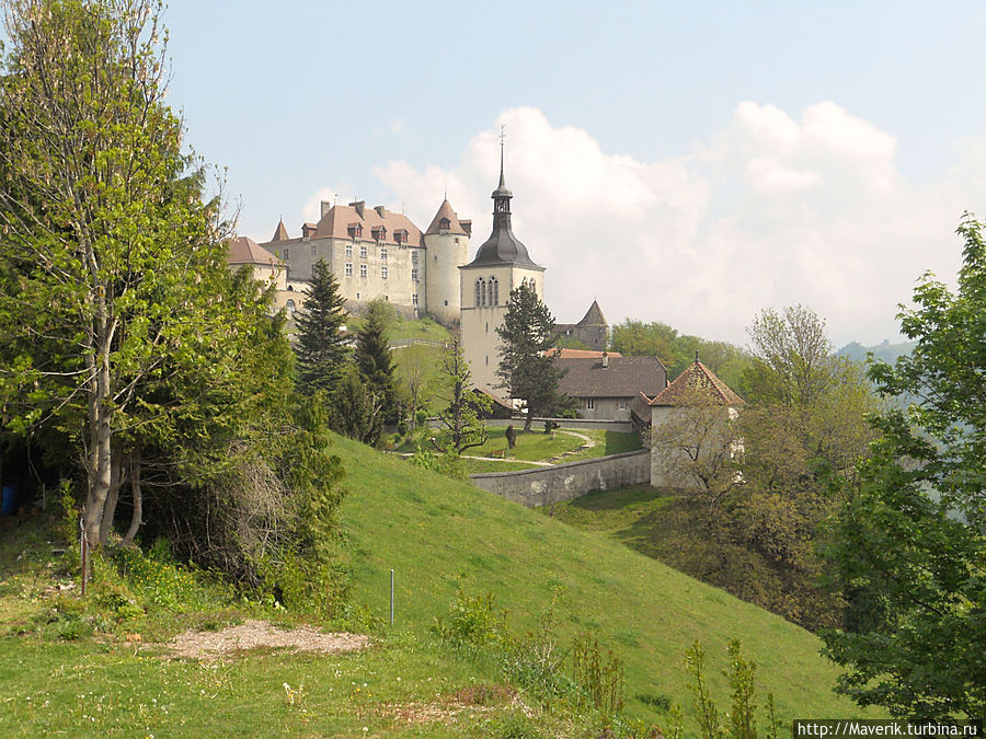 Грюйер — средневековой живописный городок Грюйер, Швейцария