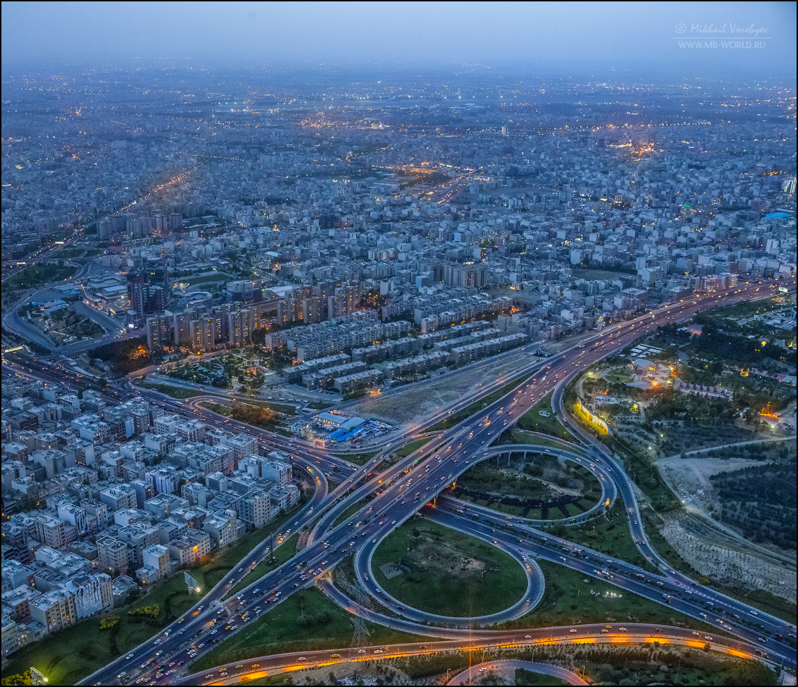 Тегеран с высоты птичьего полета... Тегеран, Иран