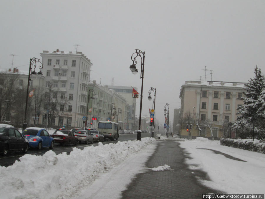 Прогулка по Тюмени в апрельский снегопад Тюмень, Россия