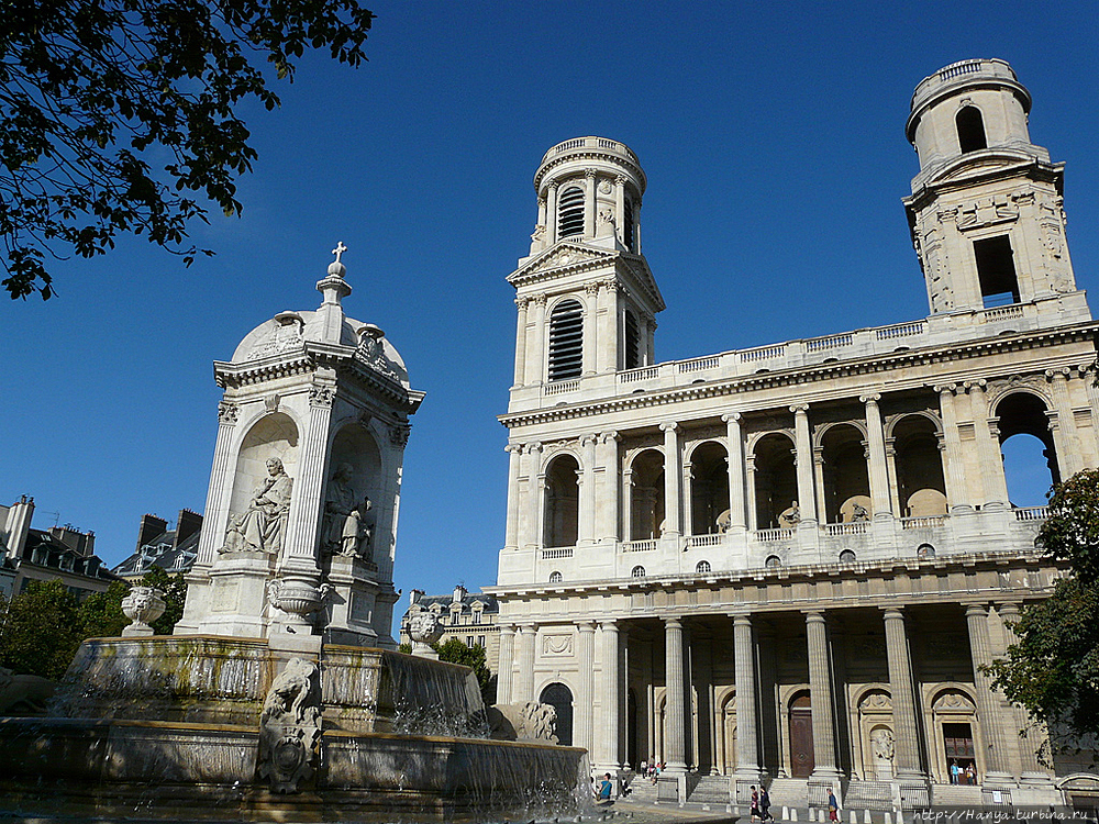 Церковь Сен-Сюльпис. Фото из интернета Париж, Франция