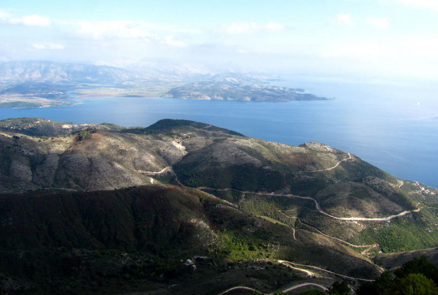 На горе Пантократор, самой высокой точке острова (900м) Корфу, остров Корфу, Греция