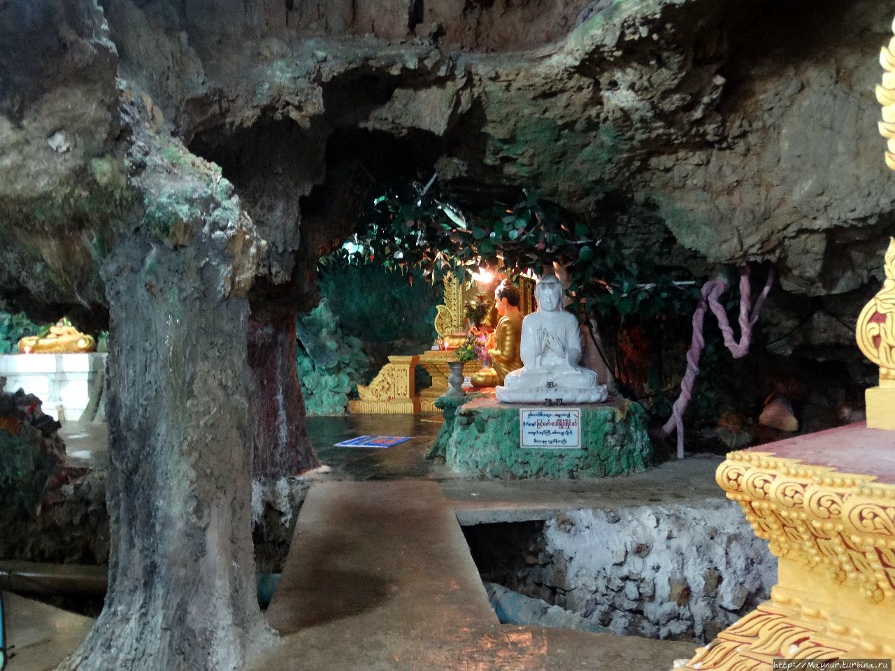 Мьянма. Водяная пещера  и  водопады Пьин-У-Львин, Мьянма
