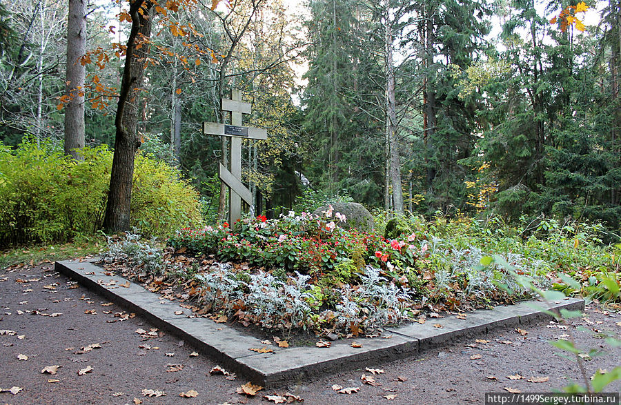 Могила И.Е.Репина. Могила И.Е.Репина.