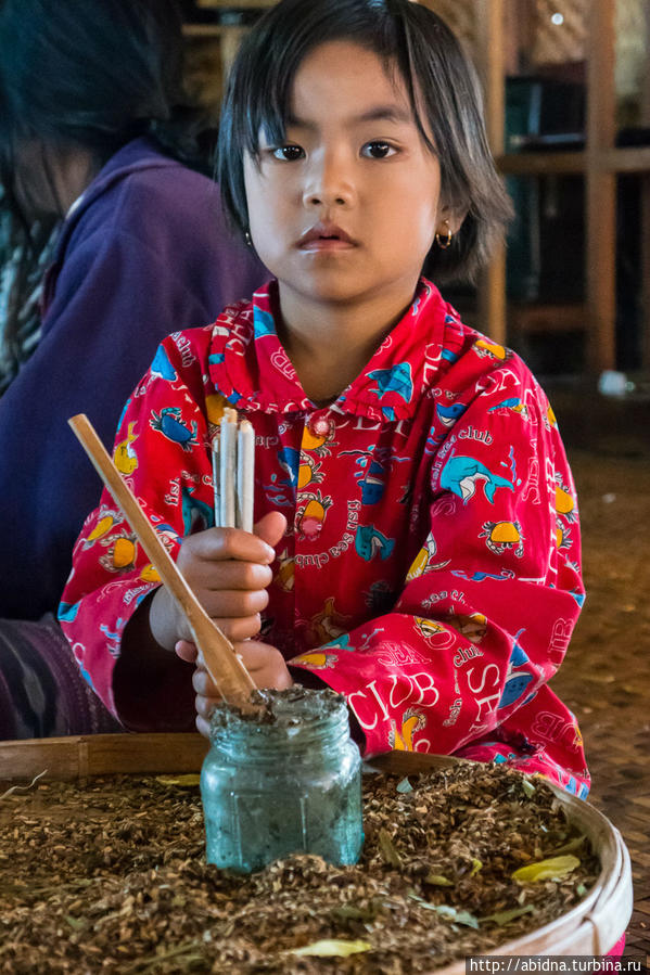 Сигарное производство на озере Инле Озеро Инле, Мьянма Сигарное производство на озере Инле Озеро Инле, Мьянма