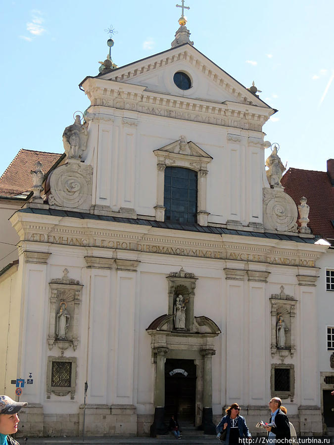 Церковь Св. Иосифа. Внутри необыкновенно красивая барочная церковь! Регенсбург, Германия