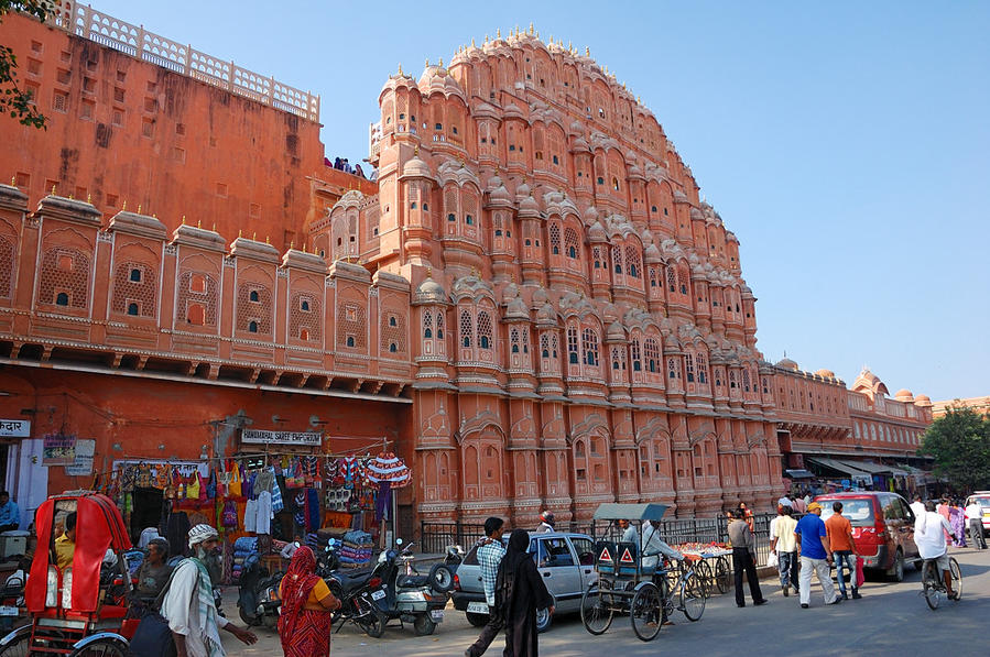 Фасад дворца Джайпур, Индия