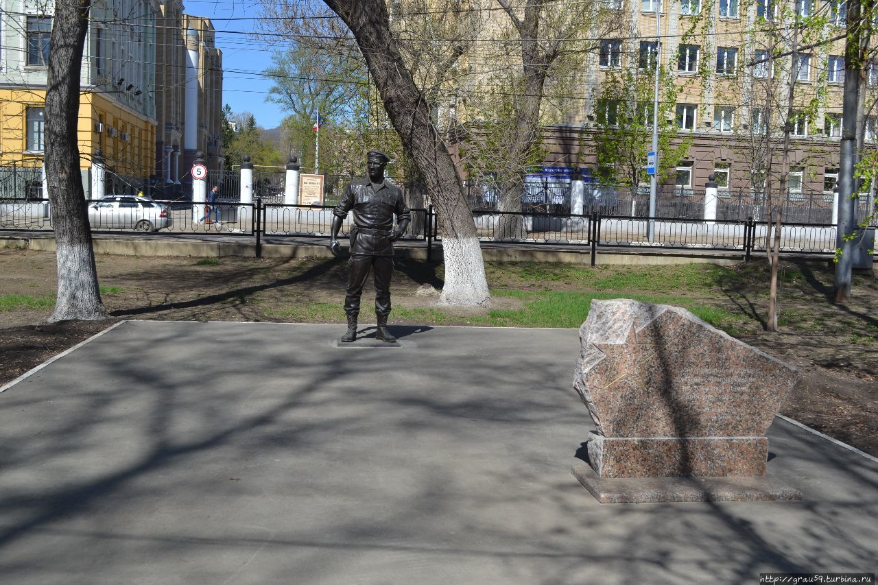 Аллея Героя России Романова А.И. / Alley Of The Hero Of Russia Romanova A. I.