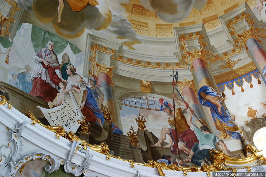 Роспись потолка центрального зала Брухзаль, Германия