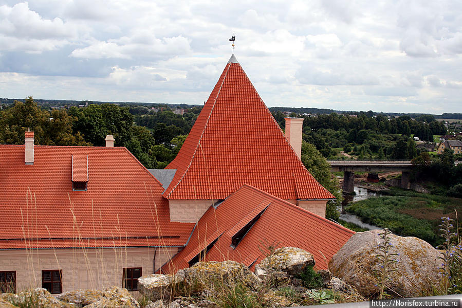 Виды со смотровой башни Бауска, Латвия