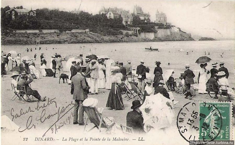 Общество на пляже Эклюз у мыса Малуин. Общество на пляже Эклюз у мыса Малуин.