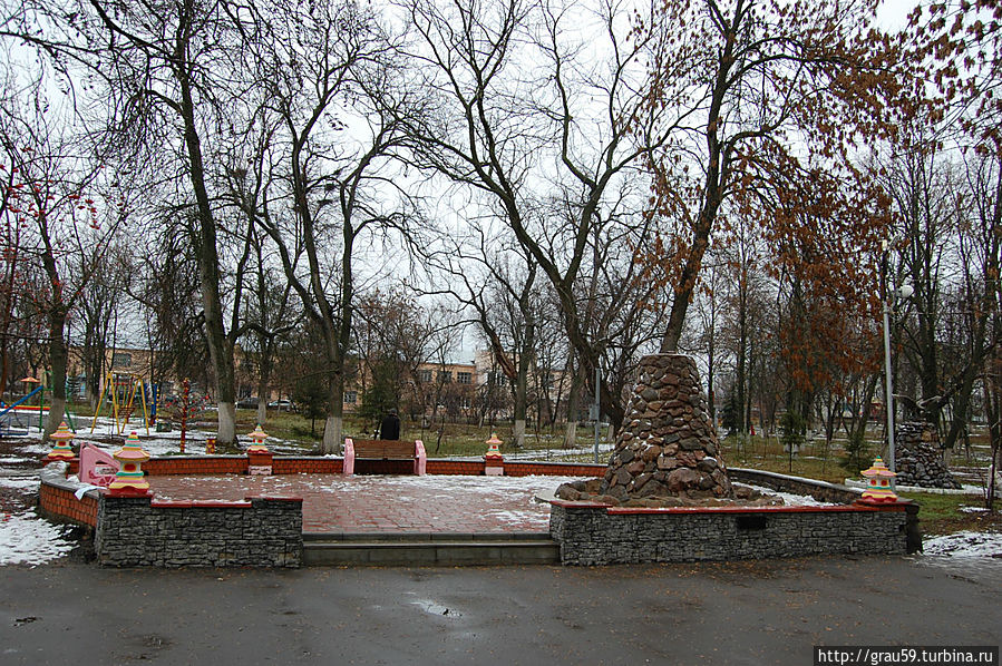Фонтан в парке Аткарск, Россия