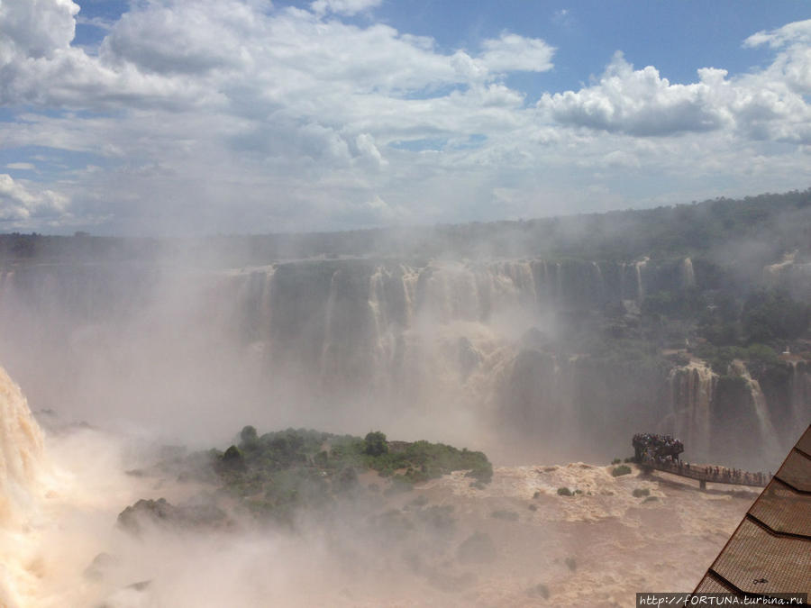 Зона посещения заповедника у водопадов Игуасу национальный парк (Бразилия), Бразилия