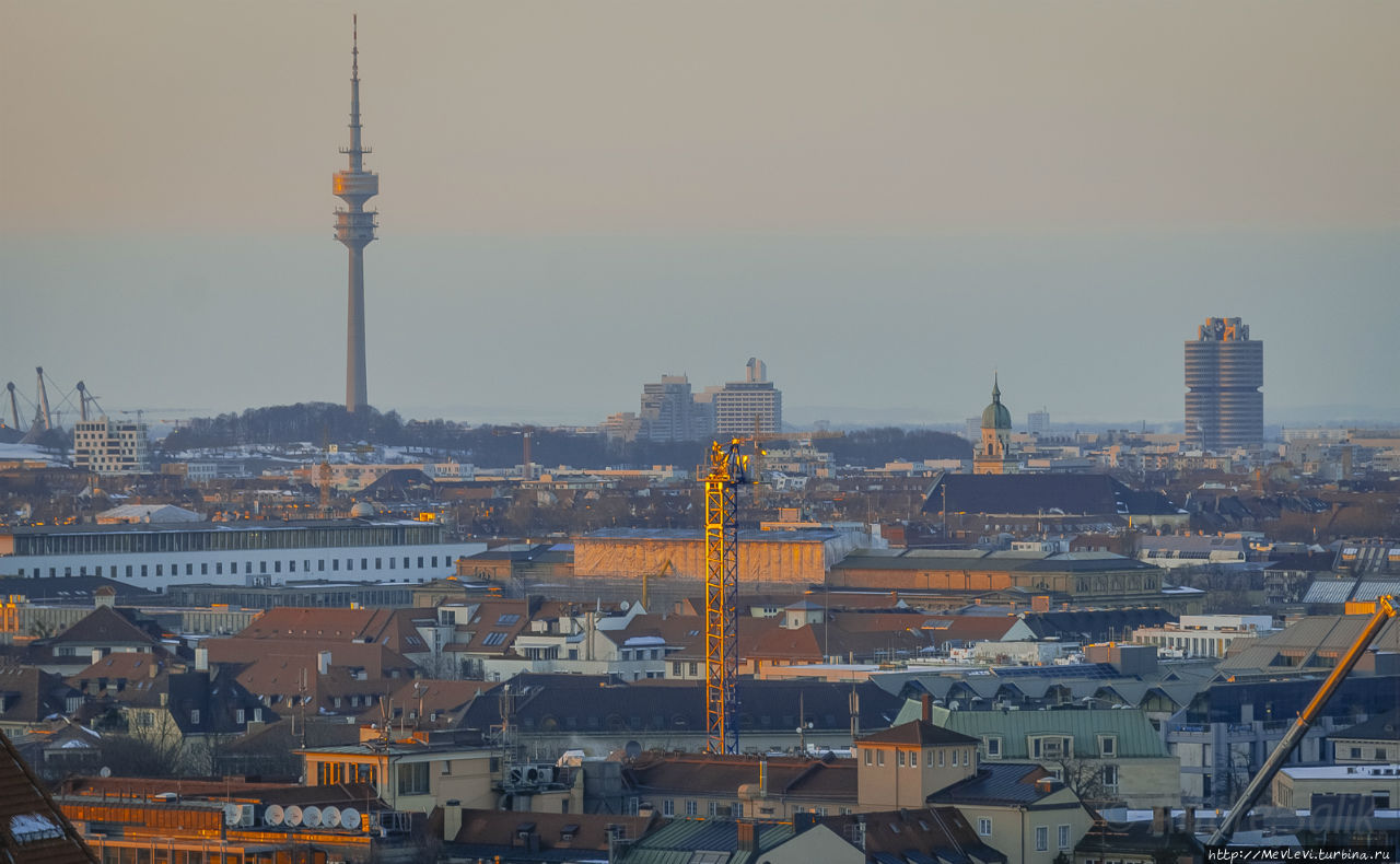 Закат над Мюнхеном Мюнхен, Германия