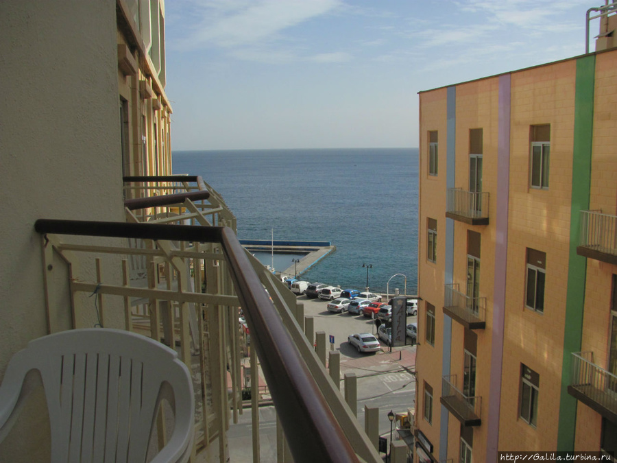 вид с балкончика Слима, Мальта