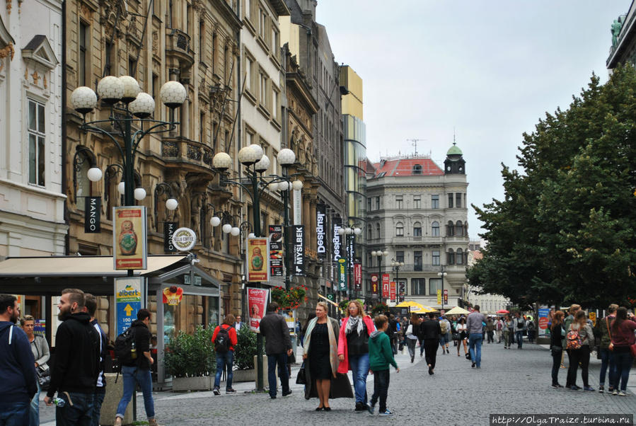 Улица Na příkopě в Праге Прага, Чехия