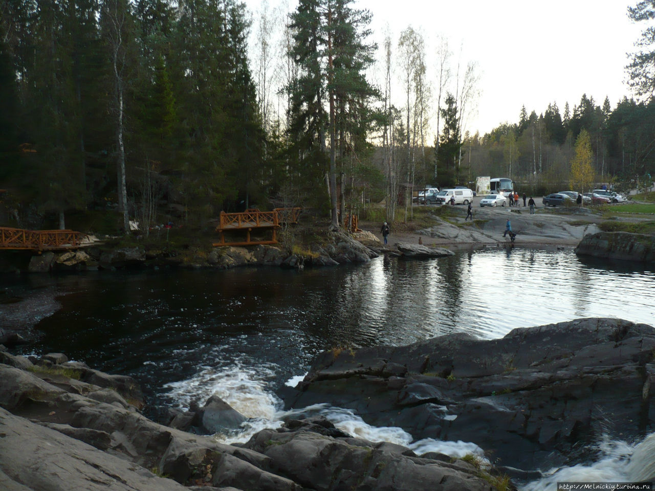 Водопад Ахинкоски Рускеала, Россия