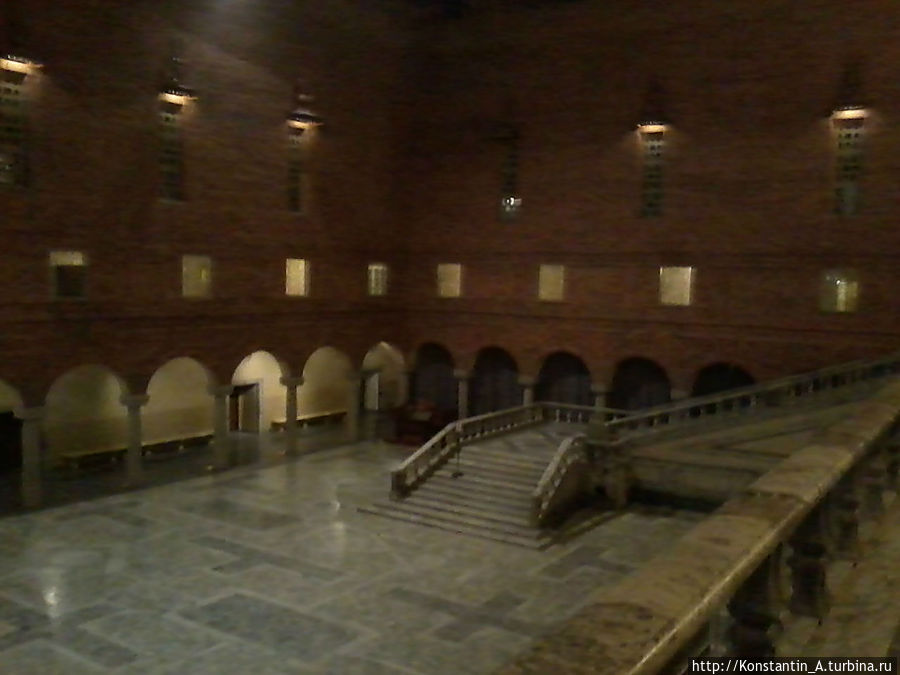 Голубой зал ратуши. Тут проходит торжественный ужин по случаю вручения Нобелевской премии Стокгольм, Швеция