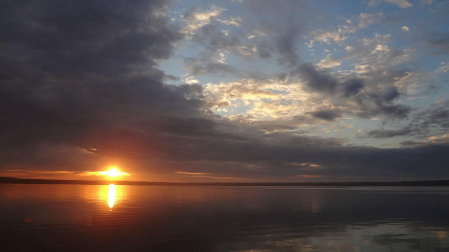 Удивительный вечер на Кавголовском озере Кавголово, Россия