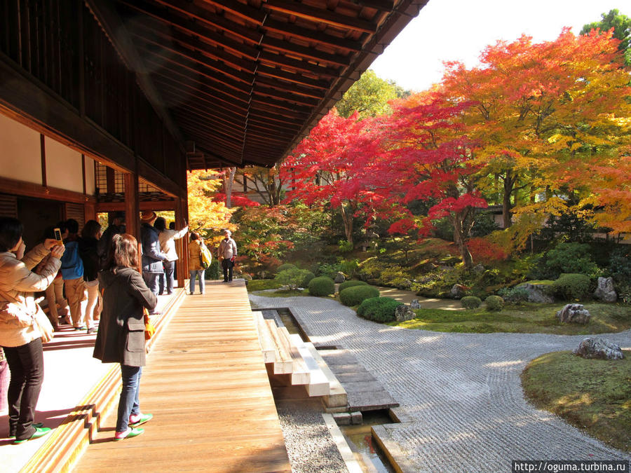 Сад храма Санньюдзи, один из красивейших в Киото Япония