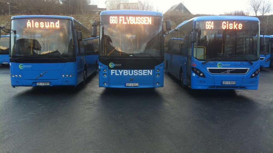 Модельный ряд городских автобусов представлен тремя видами Scania Олесунн, Норвегия