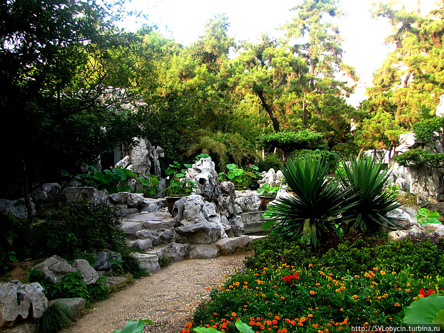 На берегу озера очаровательный парк Нанкин, Китай На берегу озера очаровательный парк Нанкин, Китай