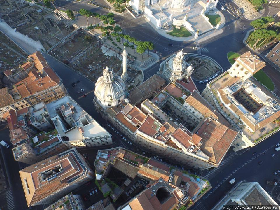 Вечный город с высоты птичьего полета Рим, Италия