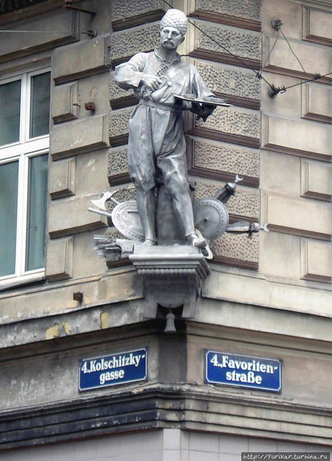 Памятник Кульчитскому в Вене. Из интернета Львов, Украина