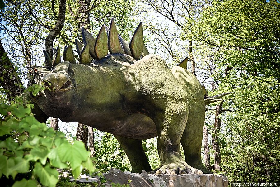 Что из себя представляет парк  «юрского периода» — несколько, довольно больших, скульптур динозавров, если так можно сказать, в естественных условиях. Геленджик, Россия