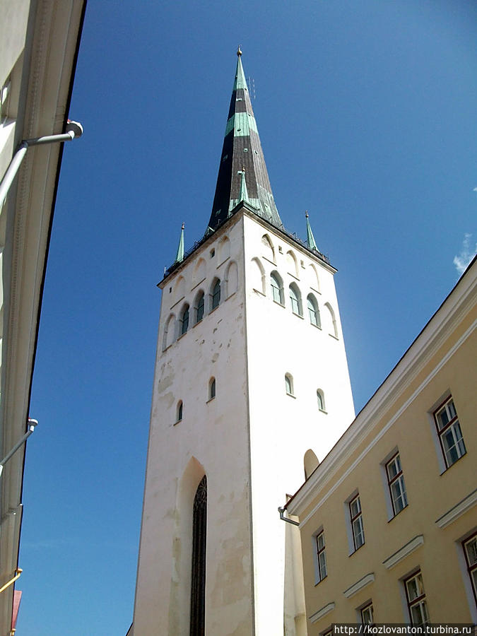 Такой открывается церковь со стороны улицы Lai. Таллин, Эстония