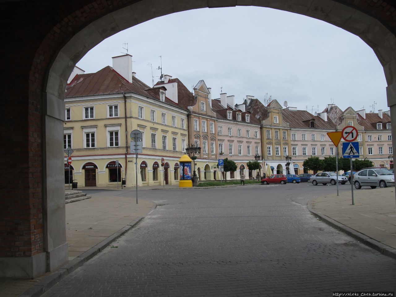 Вид на предзамковую площадь Люблин, Польша
