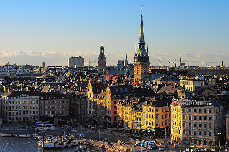 Вид на Старый город. Стокгольм, Швеция