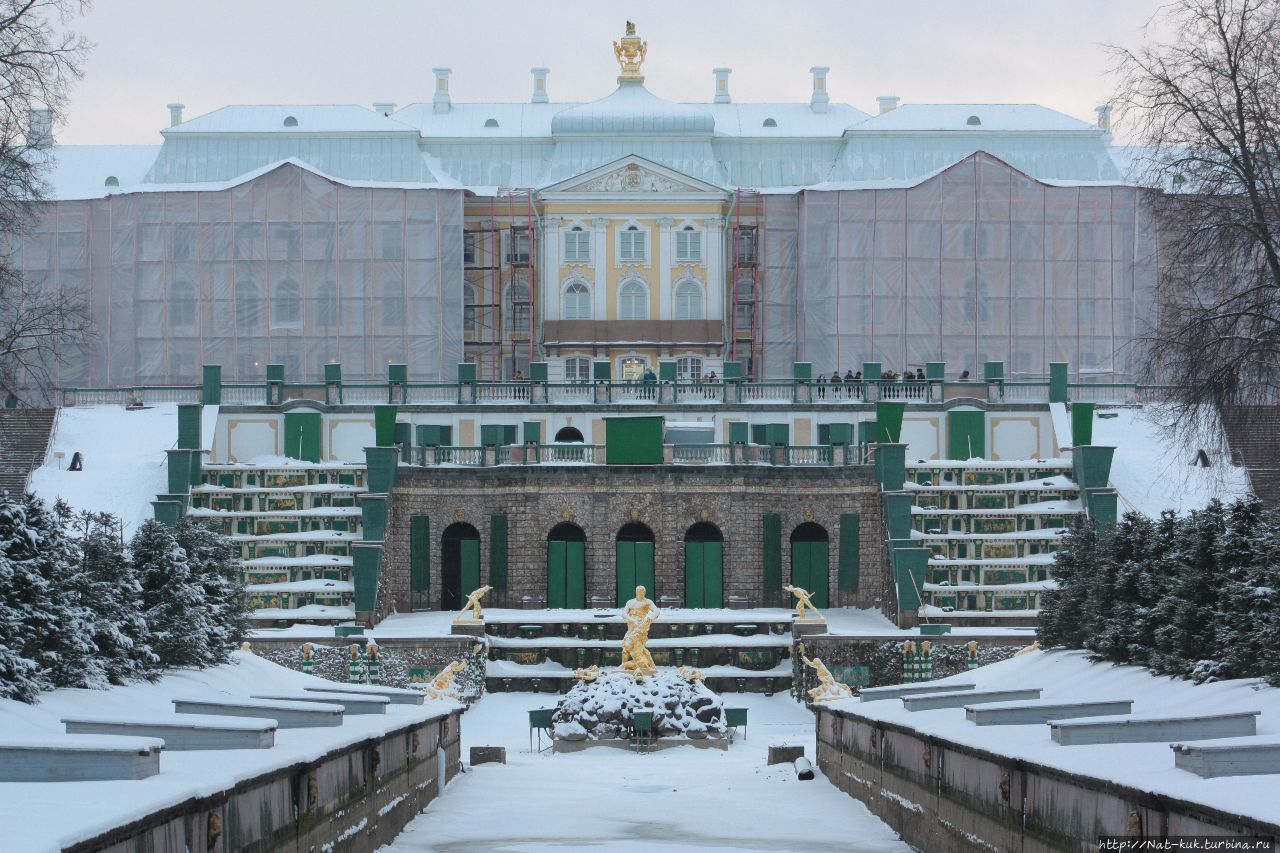 Нижний парк — времена года Петергоф, Россия