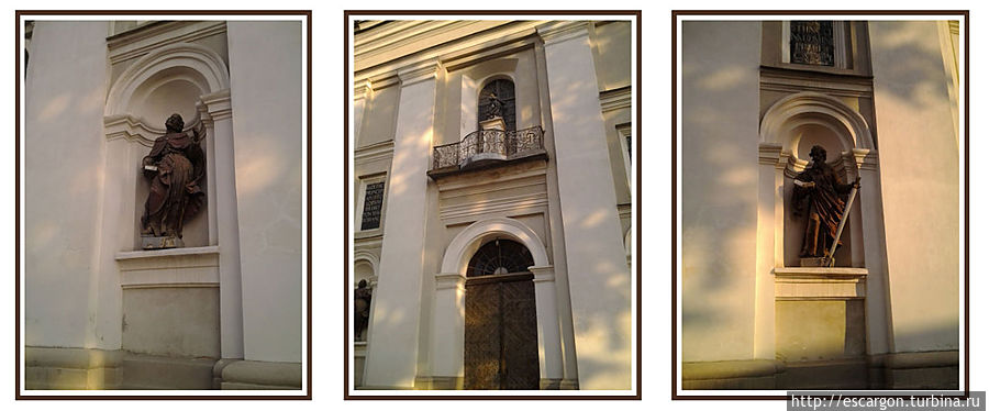 фрагменты фасада Петропавловского костела Луцк, Украина
