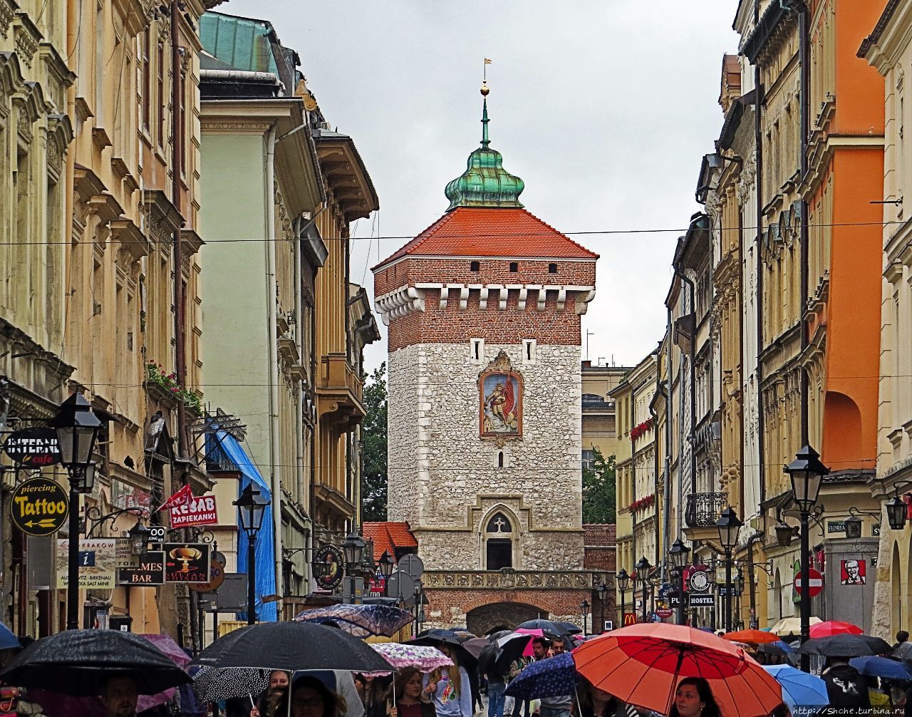 Флорианские ворота Краков, Польша