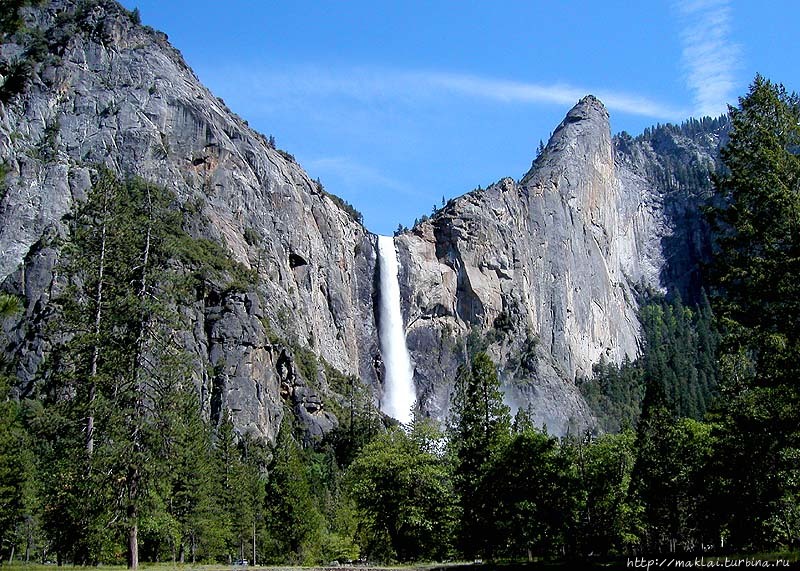 Фата невесты с водой. Из интернета Йосемити Национальный Парк, CША