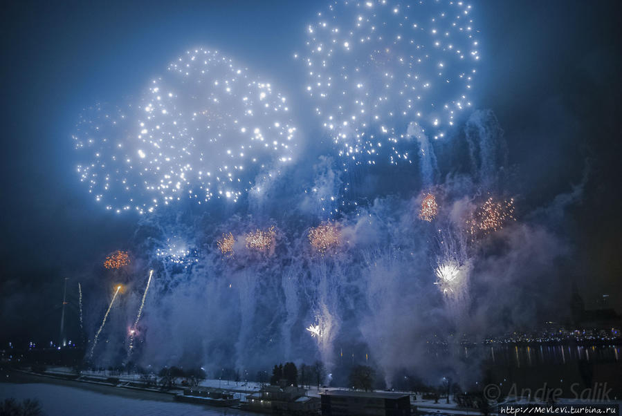 Празднование Нового года Рига, Латвия