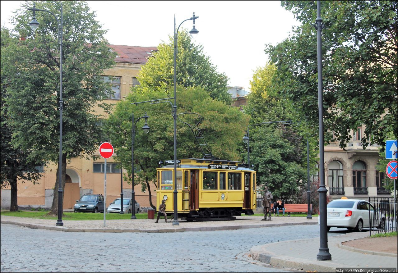 Памятник Выборгскому трамваю Выборг, Россия